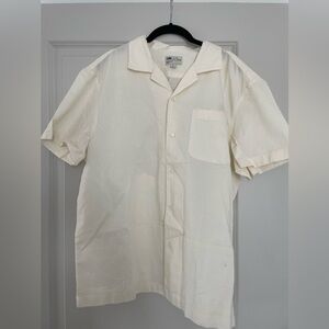 J Crew Relaxed short-sleeve textured cotton camp-collar shirt